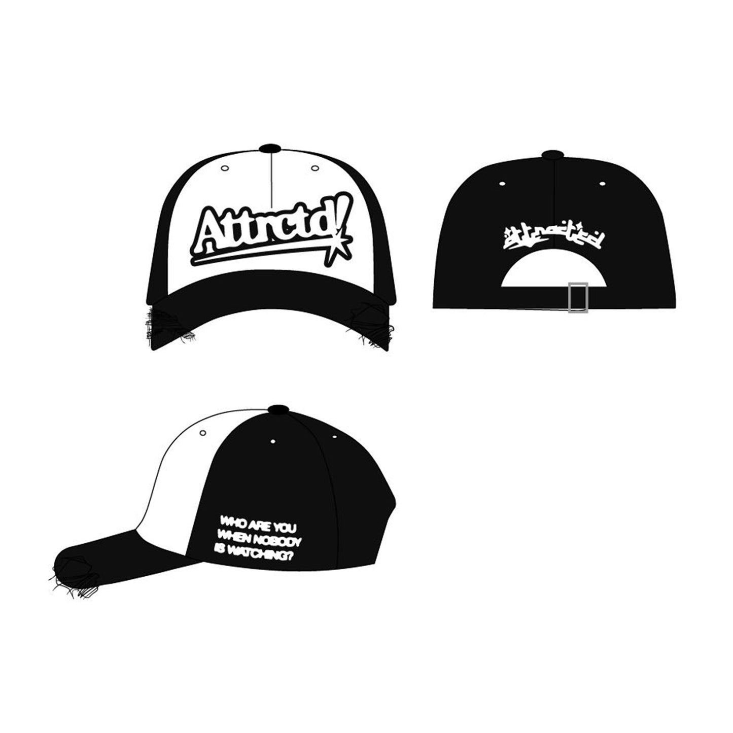 ATTRCTD! CAP BLACK